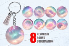 Space Nebula Unicorn Color Keychain | Keyring Product Image 1