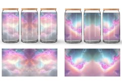 Glass Can Wraps Space Nebula Unicorn Color Product Image 4