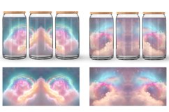 Glass Can Wraps Space Nebula Unicorn Color Product Image 2