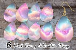 Earring teardrop Space Nebula Unicorn Color Product Image 1