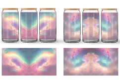 Glass Can Wraps Space Nebula Unicorn Color Product Image 4