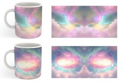 Space Nebula Unicorn Color | Mug sublimation design Product Image 2