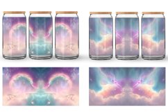Glass Can Wraps Space Nebula Unicorn Color Product Image 5