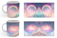 Space Nebula Unicorn Color | Mug sublimation design Product Image 3