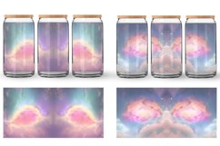 Glass Can Wraps Space Nebula Unicorn Color Product Image 2