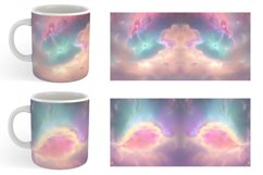 Space Nebula Unicorn Color | Mug sublimation design Product Image 4