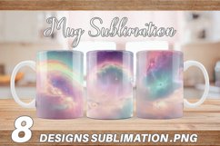 Space Nebula Unicorn Color | Mug sublimation design Product Image 1