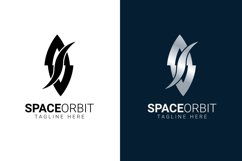 Abstract letter s forming orbiting spacecraft logo Product Image 1