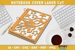 Space Scene Cover Notebokk Lasercut Product Image 1