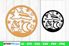 Space Scene Round Lasercut Product Image 1