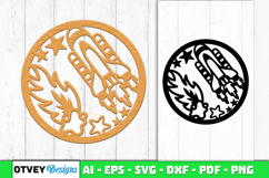 Space Scene Round Lasercut Product Image 1