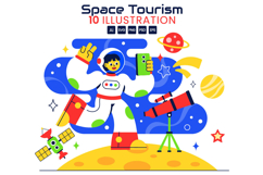 10 Space Tourism Illustration Product Image 1