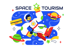 10 Space Tourism Illustration Product Image 4