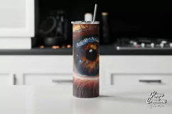 Space Eye Skinny Tumbler Wrap - 20 oz Tumbler Wrap Product Image 2