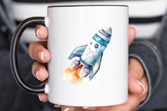 Spaceship Watercolor PNG Clipart Product Image 2