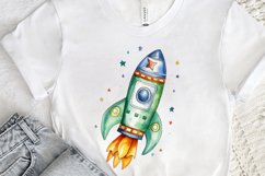 Spaceship Watercolor PNG Clipart Product Image 2