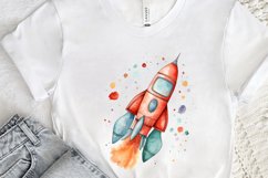 Spaceship Watercolor PNG Clipart Product Image 3