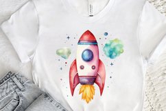 Spaceship Watercolor PNG Clipart Product Image 3