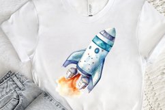 Spaceship Watercolor PNG Clipart Product Image 3