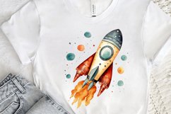 Spaceship Watercolor PNG Clipart Product Image 2