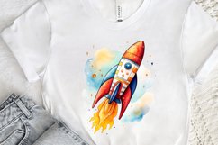 Spaceship Watercolor PNG Clipart Product Image 3