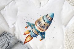 Spaceship Watercolor PNG Clipart Product Image 3