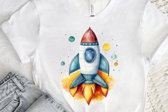 Spaceship Watercolor PNG Clipart Product Image 3