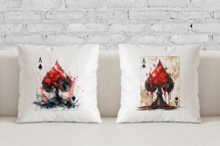 play card,  sublimation,  clipart,  game,  spades suit,  watercolor,   T-Shirt design, posters, mug design, tumbler design, tote bag, pillow sublimation, clip art,