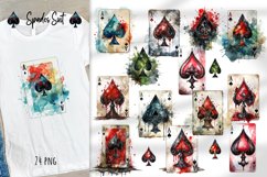 play card,  sublimation,  clipart,  game,  spades suit,  watercolor,   T-Shirt design, posters, mug design, tumbler design, tote bag, pillow sublimation, clip art,
