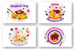 11 National Spaghetti Day Illustration Product Image 3