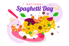 11 National Spaghetti Day Illustration Product Image 5