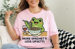 Spaghetti Frog PNG, More Spaghetti Less Upsetti PNG, Funny Product Image 4
