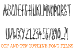 Spaghetti Pasta Lettering Font Food Thin ABC OTF Type Product Image 2