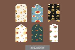 Spaghetti Vintage Patterned Shaped Tag Product Image 1