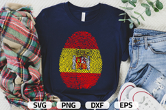 Spain SVG | Spain Flag Fingerprint | SVG PNG DXF EPS Product Image 1