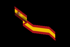 Spain national day of catalonia decoration wave clipart Product Image 2