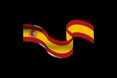 Spain national day of catalonia decoration wave graphic Product Image 2