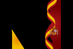 Spain national day of catalonia twibbon 2025 template vector Product Image 2