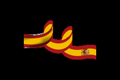 Spain national day of catalonia wave clipart Product Image 2