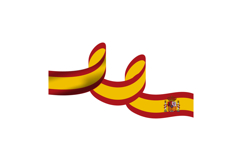 Spain national day of catalonia wave clipart Product Image 1
