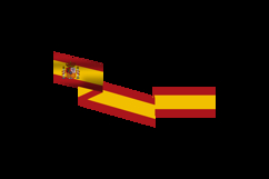 Spain national day of catalonia wave isolated Product Image 2