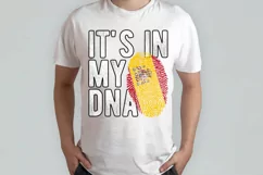 It's in my DNA Spain Flag Fingerprint PNG Sublimation Product Image 2