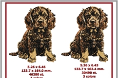 Dog Photostitch Machine Embroidery Spaniel Puppy Design DIY Product Image 4