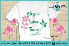 Spanish Christian SVG, La Alegria Del Señor Es Tu Fuerza Product Image 10
