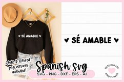 Spanish SVG Se Amable SVG Kindness SVG