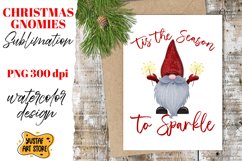 Christmas gnomes sublimation. Tis the season to sparkle Product Image 1