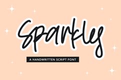 Sparkles - Handwritten Script Font Product Image 1