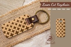 Sparkling Stars Laser Cut Keychain Product Image 1