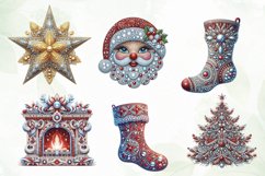 Sparkling Xmas Sublimation Clipart Product Image 4