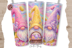 Easter Gnome Tumbler Wrap PNG - 4 Variations Product Image 3